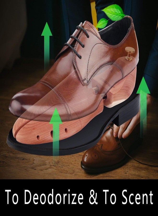 Cedar Space قوالب أحذية خشبية من خشب الأرز للرجال، مقاسات من 7.5 إلى 14، زوجان من قوالب تمديد الأحذية الخشبية، مقاس CS44 - مقاس رجالي أمريكي 11 - Image 3